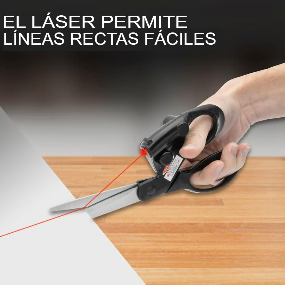 Tijeras Profesionales con Guía Láser para Cortes Precisos