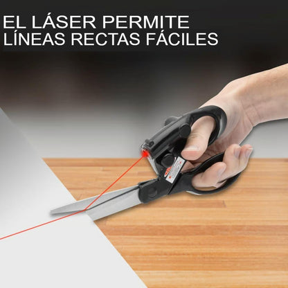 Tijeras Profesionales con Guía Láser para Cortes Precisos